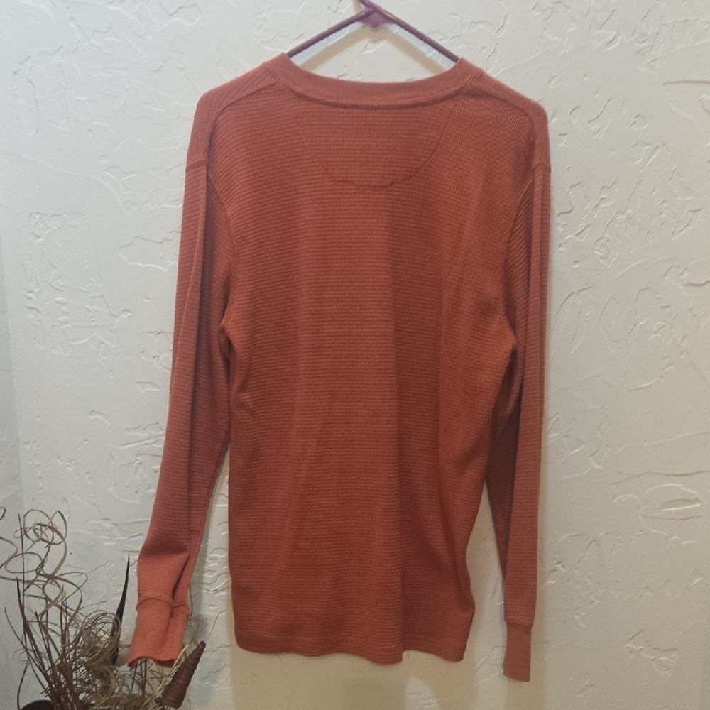 3/$10 Faded Glory Orange Crew Neck Top - Picture 3 of 6